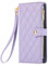 Wuhaizher for iPhone SE 2022 & 2020 Case iPhone 8 / iPhone 7 Phone Case Zip Pocket Shockproof Leather Flip Folio Wallet Case with 4 Card Holder Slots Stand Silicone Bumper Zipper Cover, Purple