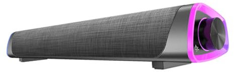 Uonlytech Soundbar Con Doppio Altoparlante Audio Stereo Per Computer e Tablet Design Elegante e Compatto Per Casa e Ufficio