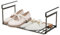 ccuzs Estante de almacenamiento de zapatos, estante extraíble para zapatos, bandeja debajo de los zapatos, almacenamiento de zapatos de armario, estante de zapatos debajo de los estantes, estante