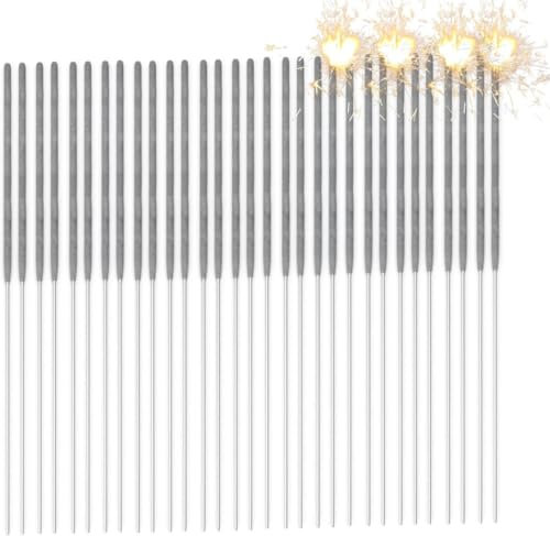 100x Wunderkerzen 17 cm Sternspritzer für Jugendlichen & Kinder - für Partys & Hochzeit & Geburtstag - Geburtstagskerzen - Silvester (100x)
