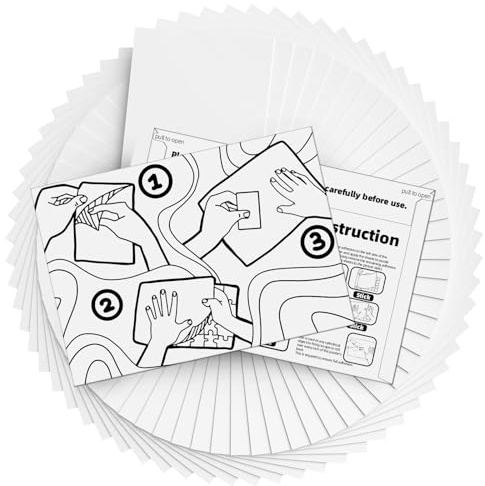Hiwhy Ultra Puzzle Klebefolie 64 Stück – Puzzle Saver Folie Selbstklebend für bis zu 8 x 1000 Teile Puzzle – Extra Starke Puzzlekleber & Selbstklebende Folie für große Puzzle-Fans