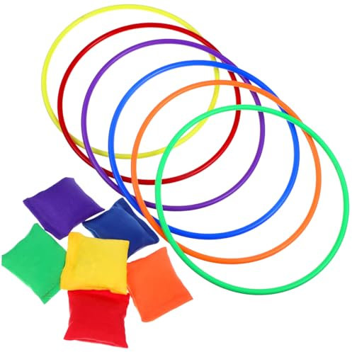 COLLBATH 1 Ensemble Jeu de Toss Anneaux Extérieur Amusante pour Garçon Fille pour Anniversaires