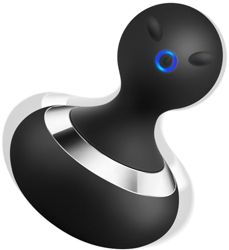 MANFLY Handheld Massage Ball, Portable Neck Massager, Multifunctional Rechargeable Massage Tool (Black)