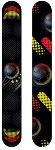 Party Factory – Slapband Fußball WM Deko 2 Stück – Schnapparmband mit Fußball & Deutschland Motiv – Armband für Fanmeile, Public Viewing & WM Party – Schwarz-Rot-Gold Fanartikel
