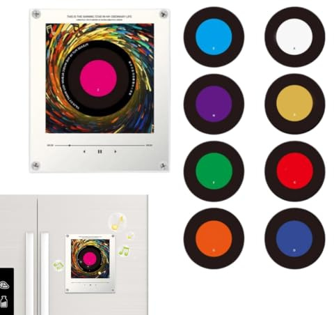 Imán Musical Pegatinas Musicales En Vinilo Con Reproductor Giratorio