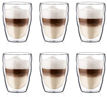 BODUM - 10484-10-12 - Pilatus - Set mit 6 Gläsern Thermo Double Paroi - 25 cl, durchsichtig