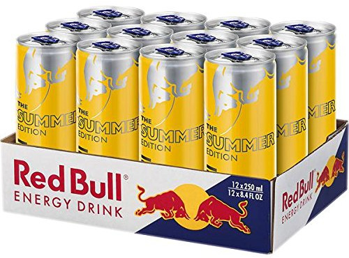 12 Dosen Red Bull Red Bull Yellow Edition Tropical Drink a 250ml inc. 3.00€ EINWEG Pfand