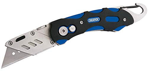 Draper Folding Knife With Belt Clip | Safety Locking Mechanism | Single Blade Flick Garden Knife | Cutting Hand Tools | 24383