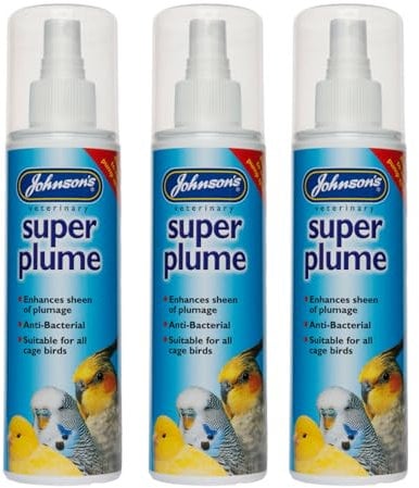 LEEWAY WOODWORK JOHNSONS SUPER PLUME SPRAY - 150ML PUMP - CAGED BIRDS - ANTIBACTERIAL - GLOSSY (3 SPRAYS)
