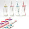 Retro Mini Milk Glass Bottle School Vintage Tea Bottles with Lid Straw for Party Wedding 250ML Drinkware Sets of 4