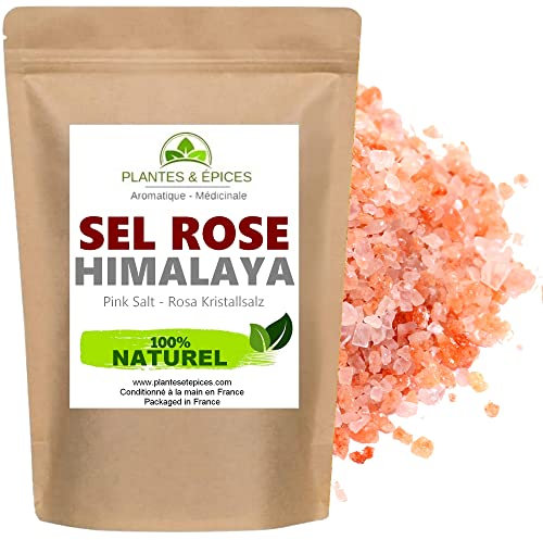 Plantes & Epices - Sel Rose de l'Himalaya Pure 250g - Sachet Fraîcheur Biodégradable Refermable