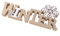 BESPORTBLE Schriftzug Weihnachten Holz Winter Beleuchtet Schneeflocke Tischdeko Nachtlicht Schreibtischlampe Schlafzimmer Nachtlampe Weihnachtsdekoration Party Festival Geschenk