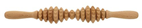 5x HOFMEISTER® Massage-Gerät aus Buchen-Holz, gegen Verspannungen & Schmerzen, Wellness & Entspannung für Rücken & Nacken, Naturprodukt aus Europa, Rücken-Massage-Roller, 40 cm