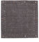 RUG PRINCE Wollteppich Gabbeh Muti 200x200 Handgewebt Quadratisch Grau Einfarbig Handarbeit b