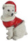 Aspinaworld Weihnachtsdeko, Eisbär Figur sitzt 15 cm Weihnachtsfigur, Wohnzimmer Deko, Tierfigur