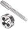 QUARKZMAN M12 x 1.5mm Métrique Machine Filetage Taraud et Filière Ronde Ensemble x 1 Ensemble 4 Cannelures Haute Vitesse Acier pour traiter Matériel Outil