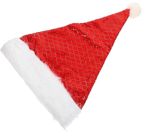 Toyvian Hut Weihnachtsmütze Männer Deko Weihnachtsman Mütze Weihnachtsmann-mütze Baumkrone Mit Weihnachtsschmuck Lange Plüschmütze Kostümzubehör Stoff Flauschige Männer Und Frauen Flaum
