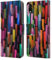 Head Case Designs Offizielle Ninola Brushstrokes Schwarz Sommer Muster Leder Brieftaschen Handyhülle Hülle Huelle kompatibel mit Apple iPhone XR