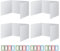 hocadon 4er Set Trennwand Trenner Lernbüro mit Aufklebern Sichtschutz Schule Mehrzweck-Faltbare Trennwand für Schüler Büro Bibliothek, Trenner für Fotografie, 42,5x35x33,5CM