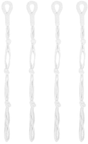 BESPORTBLE Macrame Plant Hanger Kit 4Pcs Basket Extender Macrame Plant Hanger Pot Holder Flowerpot Hanging Rope Plant Hangers Indoor Macrame Houseplants House Plants Wall Plant Extender White