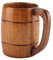 VOBOR Taza De Cerveza De Madera,Taza De Madera Y Jarra De Té Jumbo Taza,Retro Gran Capacidad Té Agua Clásica Madera Vaso Con Mango Para Café Cerveza Té,Taza Taza De Café De Madera Natural