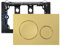 Empyreal Piastra di Scarico con Set di Leve di Scarico e Telaio di Montaggio, Placca di Attuazione Adatto a Geberit Sigma 20, Doppio Scarico, 1 Pezzo(Oro & Cerchi Dorati).
