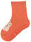 Sterntaler Fli Fli SUN Schnecke - Mädchen Fliesen Flitzer mit Motiv - dünne Stoppersocken Baby - hautsympathische Sommer Socken - Baby und Kinder Strümpfe mit Anti-Rutsch-Sohle, leuchtorange, Größe 18