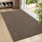 LEKEEPGO Fussmatte Innen 60 x 90 cm, rutschfest Fußmatte, waschbar Schmutzfangmatte, Dünn Türmatte Saugstarke Eingangsteppich, Sauberlaufmatte, Eingangsmatte für Innenbereich, Braun