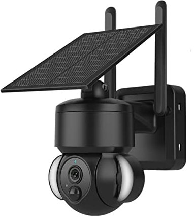 Solar Security Camera 5MP Solar Powered Security Cameras Wireless Outdoor WIFI/4G SIM Card PTZ Surveillance IP Camera Motion Detection Sensor APP Ubox(4G SIM camera 32GB)