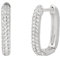 XENOX® Duo Link Ohrringe - Damen Ohrringe aus hochwertigem 925/- Sterlingsilber mit Zirkonia-Steinen | XS91486