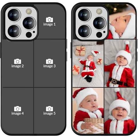 CHABDA personalisierte Handyhüllen mit Bild Foto Text für iPhone 17 16e 16 15 14 13 12 11 Pro/Max/Mini XR X Xs Max 7 8 SE20/22 Selbst gestalten für TPU Hülle Freunde Familie Kinder Haustiere