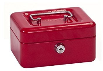 ALCO-Albert 840-12 Geldkassette, 152 x 119 x 76 mm, rot