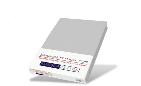 Kirsten Balk Jersey Stretch Spannbettlaken, Silber, 180x200-200x220 cm