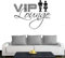 Klebesüchtig A228 Türtattoo - Wandtattoo VIP Lounge 60cm x 47cm schwarz - Dekoration - Bad - Wohnzimmer - Aufkleber - Wandsticker