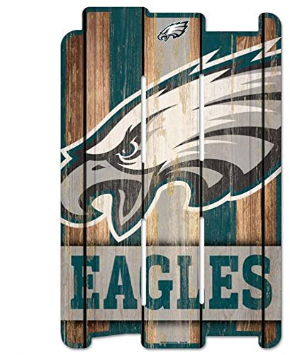 WinCraft NFL San Francisco 49ers Holzzaunschild, Schwarz