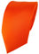 TigerTie Satin Seidenkrawatte in orange einfarbig Uni - Krawatte 100% Seide