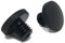 Bouchon a Vis pour Trou de Rétroviseurs De Moto en Aluminium Noir | 10mm: 1 x Filetage Normal et 1 x Inversé | Par 2