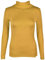 janisramone® Women's Long Sleeve Turtleneck Polo Shirts, Size 8-26, Mustard