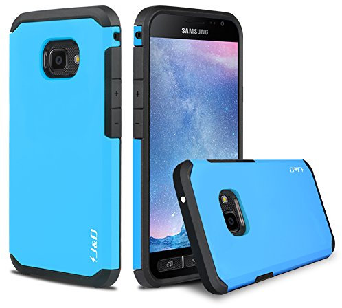 J&D Cover Compatibile per Samsung Galaxy Xcover 4/4S - Custodia Protettiva Robusta Ibrida Antiurto Con Armatura Sottile - Blu