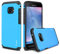 J&D Kompatibel für Galaxy Xcover 4/Galaxy Xcover 4S Hülle, [ArmorBox] [Doppelschicht] [Heavy-Duty-Schutz] Hybrid Stoßfest Schutzhülle für Samsung Galaxy Xcover 4, Samsung Galaxy Xcover 4S - Blau