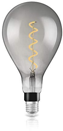 OSRAM LED Vintage Edition 1906, Sockel: E27, Dimmbar, Warmweiß, Rauchglas Optik