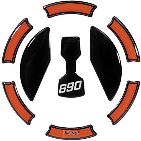 BIKE-label Tankdeckel-Pad Aufkleber kompatibel für KTM 690 Duke 660202A