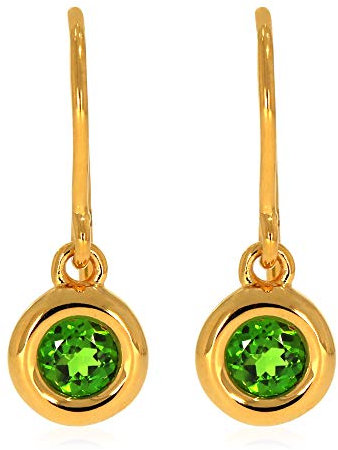 XEN Ohrhänger mit Chromdiopside ca. 0,6 ct. vergoldet