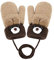Kinder Winter Handschuhe Fäustlinge Baby Cartoon Fausthandschuhe Halshandschuhe Dicke Doppelt Strickhandschuhe Niedliche Fuchs Handschuhe, 1-3 Jahre alt, Spielen, Laufen, Skifahren Bedarf