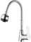 Ibergrif M14357 Star, Küchenarmatur mit Brause, Wasserhahn für Küche mit flexibler Auslauf, Chrom, Silber, L