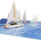 Sweetpopup® Segelboot 3D Pop Up Karte | Schiff Geburtstagskarte Geschenkkarte für Segler | Gutschein Segeln Sailing Insel Urlaub | Hochwertiges Metallic-Papier | Klappkarte Segelschiff - Yacht, 203