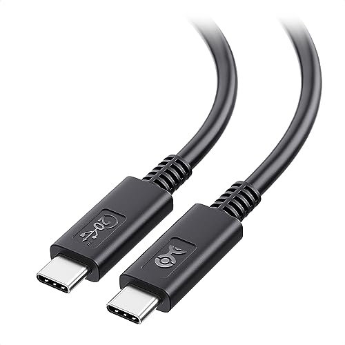 Cable Matters [Certificado USB-IF] cable USB4 de 1,8 m, compatible con Thunderbolt 3 y USB-C Cable USB 4 con 20 Gbps de datos, soporte de vídeo 8K y carga de 100 W
