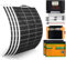ECO-WORTHY Kit Completo di Pannello Solare Flessibile da 520W 12V: 4 Moduli Solari da 130W+2 Batterie al Litio da 100Ah+Inverter Sinusoidale da 1100W 12V+Regolatore di Carica da 60A per Camper/Furgoni