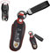 HIBEYO Étui de Protection Intelligent pour clé de Voiture Porsche Cayenne 92A Carrera 991 Boxster Panamera Spyder Porte-clés Boîte à clés B Noir