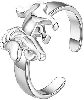 PAMTIER Damen Herren Chinesisches Sternzeichen Ring Größenverstellbarer Ring Schmuck